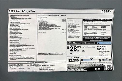 2025 Audi A3 Premium