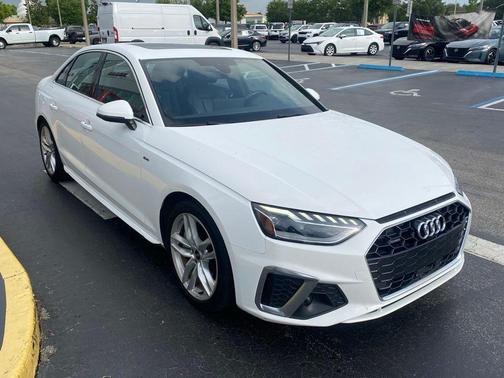 White 2023 Audi A4 45 S line Premium Plus