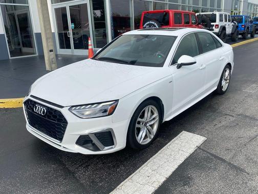 White 2023 Audi A4 45 S line Premium Plus