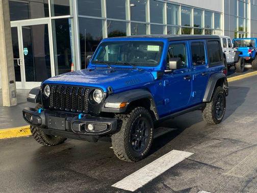 Hydro Blue Pearlcoat 2023 Jeep Wrangler 4xe Willys