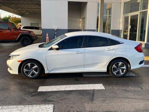 Platinum White Pearl 2021 Honda Civic LX