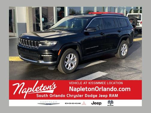 Diamond Black Crystal Pearlcoat 2022 Jeep Grand Cherokee L Limited