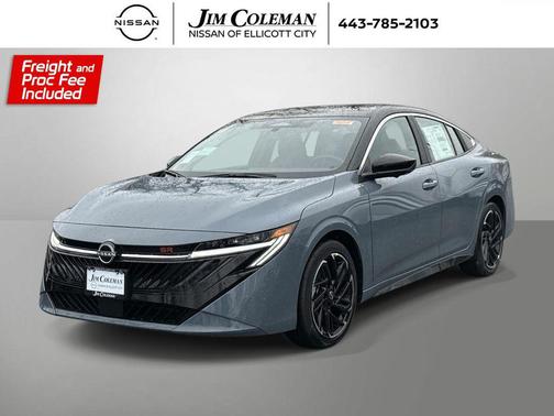 Atlantic Gray Metallic/Super Black 2026 Nissan Sentra SR