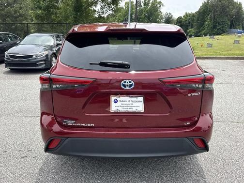 Ruby Flare Pearl 2022 Toyota Highlander Hybrid LE
