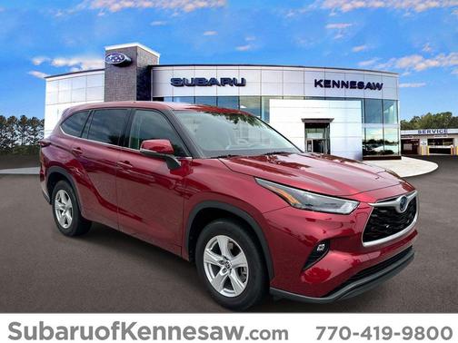 Ruby Flare Pearl 2022 Toyota Highlander Hybrid LE