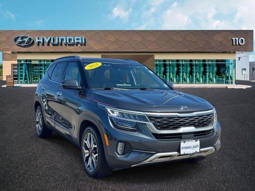 Gravity Gray 2021 Kia Seltos SX Turbo