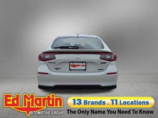 Platinum White Pearl 2026 Honda Civic Hybrid Sport Touring