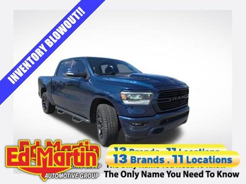 Blue 2021 RAM 1500