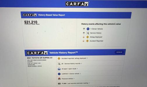 2021 Toyota GR Supra 2.0 2dr Coupe