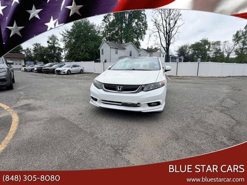 White 2012 Honda Civic EX-L