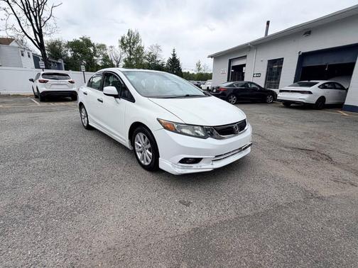 White 2012 Honda Civic EX-L