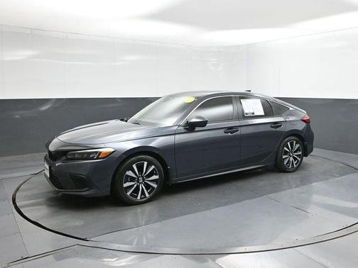 Aegean Blue Metallic 2022 Honda Civic EX-L