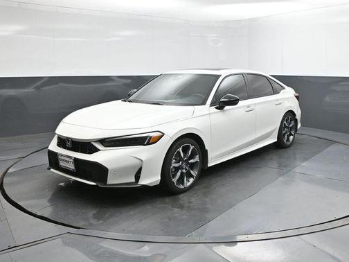 Platinum White Pearl 2026 Honda Civic Hybrid TOURING