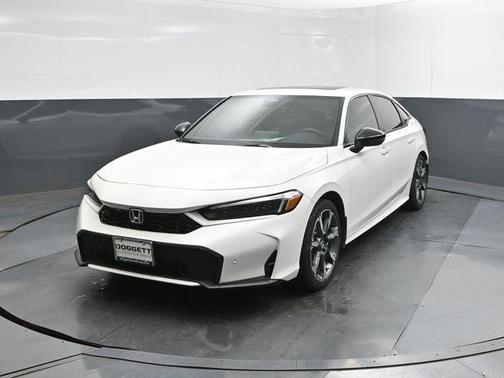 Platinum White Pearl 2026 Honda Civic Hybrid TOURING