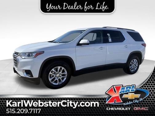 Summit White 2019 Chevrolet Traverse LT Leather