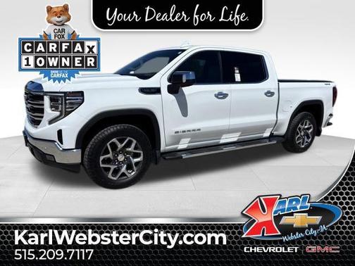 Summit White 2024 GMC Sierra 1500 SLT