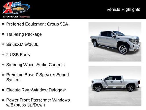 White Frost Tricoat 2023 GMC Sierra 1500 Denali