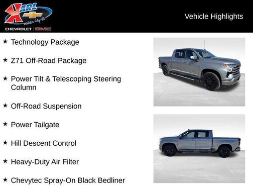 Sterling Gray Metallic 2024 Chevrolet Silverado 1500 High Country