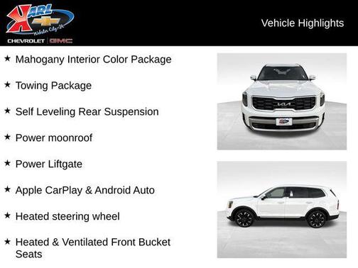 Glacial White Pearl 2024 Kia Telluride SX Prestige