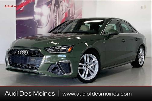District Green Metallic 2023 Audi A4 45 S line Premium Plus