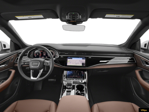 Glacier White Metallic 2024 Audi Q8 55 Premium Plus