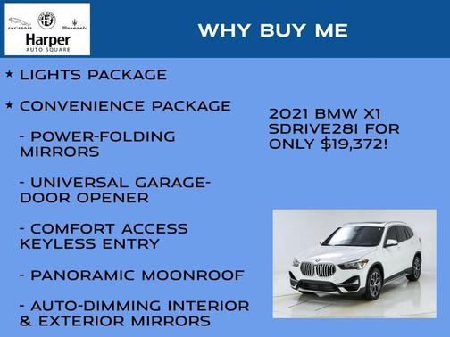 Alpine White 2021 BMW X1 sDrive28i