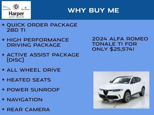 Alfa White 2024 Alfa Romeo Tonale Ti