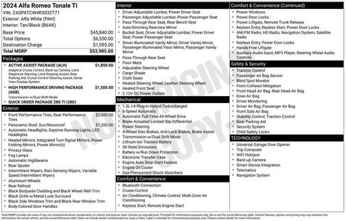 2024 Alfa Romeo Tonale Ti