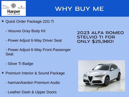 Moonlight Gray Metallic 2023 Alfa Romeo Stelvio Ti