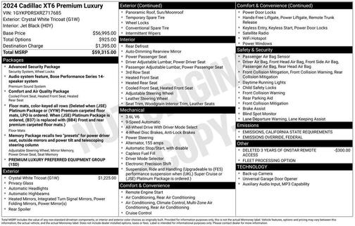 2024 Cadillac XT6 Premium Luxury AWD