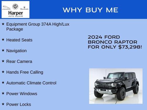 Shadow Black 2024 Ford Bronco Raptor