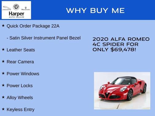 2020 Alfa Romeo 4C Spider Spider