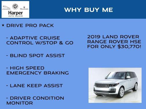 Indus Silver 2019 Land Rover Range Rover 3.0L V6 Supercharged HSE