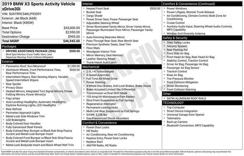 2019 BMW X3 xDrive30i