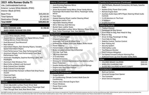 2021 Alfa Romeo Giulia Ti
