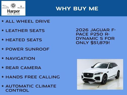 Fuji White 2026 Jaguar F-PACE P250 R-Dynamic S