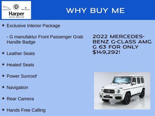 Polar White 2022 Mercedes-Benz AMG G 63 4MATIC