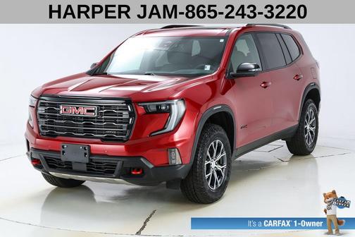 Volcanic Red 2025 GMC Acadia AT4