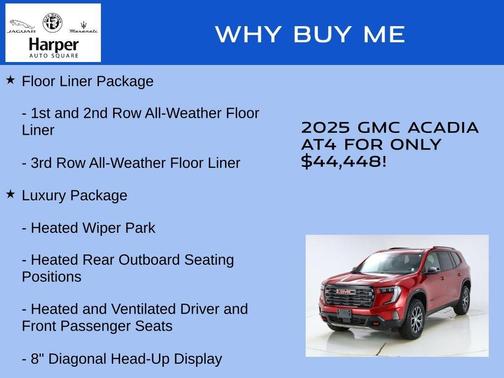 Volcanic Red 2025 GMC Acadia AT4