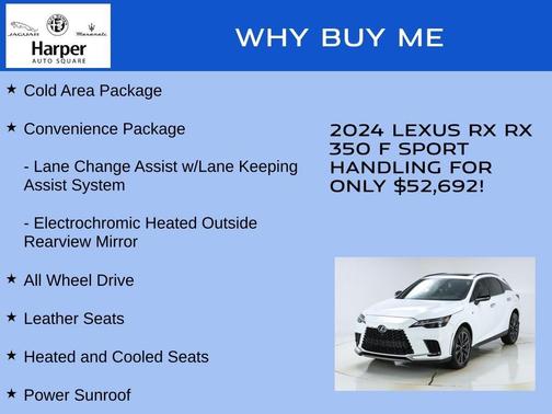 2024 Lexus RX 350 F SPORT Handling