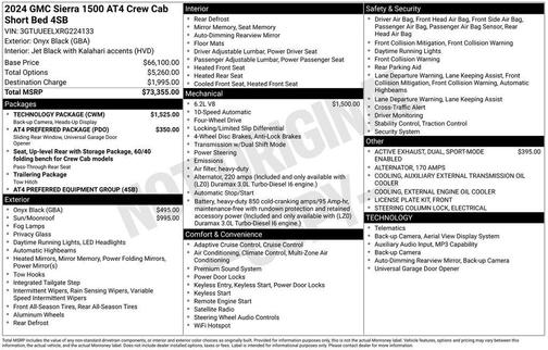 2024 GMC Sierra 1500 AT4