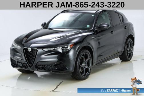 Vulcano Black Metallic 2024 Alfa Romeo Stelvio Veloce