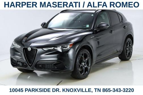 Vulcano Black Metallic 2024 Alfa Romeo Stelvio Veloce