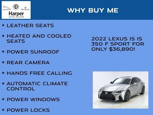 2022 Lexus IS 350 F Sport