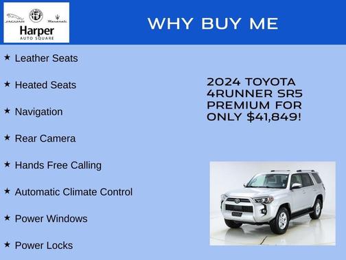 Silver 2024 Toyota 4Runner SR5 Premium