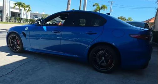 Misano Blue Metallic 2024 Alfa Romeo Giulia Quadrifoglio