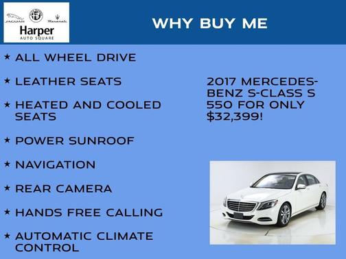 2017 Mercedes-Benz S-Class S 550 4MATIC