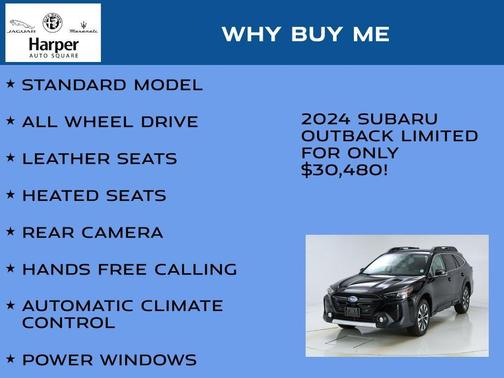 Crystal Black Silica 2024 Subaru Outback Limited