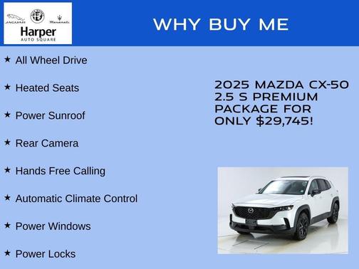 Wind Chill Pearl 2025 Mazda CX-50 2.5 S Premium Package