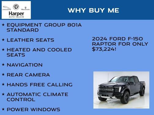 Antimatter Blue Metallic 2024 Ford F-150 Raptor